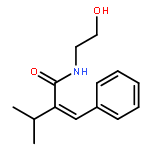 BUTANAMIDE, N-(2-HYDROXYETHYL)-3-METHYL-2-(PHENYLMETHYLENE)-, (2E)-