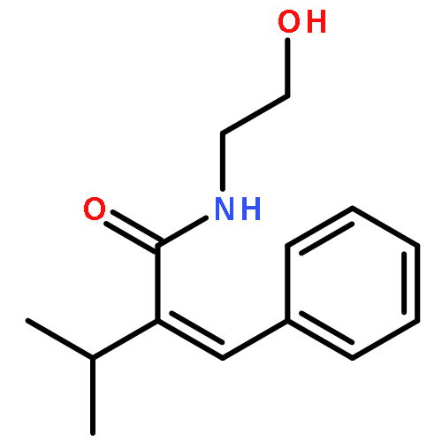 BUTANAMIDE, N-(2-HYDROXYETHYL)-3-METHYL-2-(PHENYLMETHYLENE)-, (2E)-