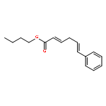 2,5-Hexadienoic acid, 6-phenyl-, butyl ester, (2E,5E)-