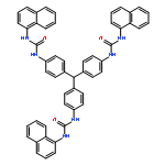 UREA, N,N'',N''''-(METHYLIDYNETRI-4,1-PHENYLENE)TRIS[N'-1-NAPHTHALENYL-