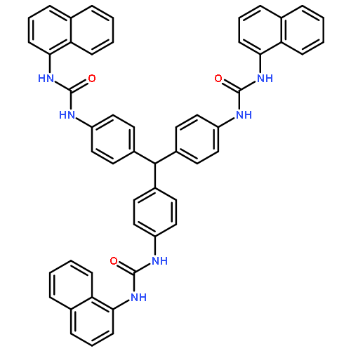 UREA, N,N'',N''''-(METHYLIDYNETRI-4,1-PHENYLENE)TRIS[N'-1-NAPHTHALENYL-