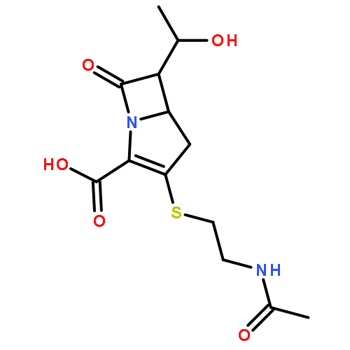 (5R,6R)-3-{[2-(acetylamino)ethyl]sulfanyl}-6-[(1R)-1-hydroxyethyl]-7-oxo-1-azabicyclo[3.2.0]hept-2-ene-2-carboxylic acid