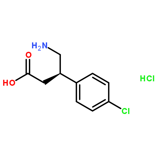 Benzenepropanoicacid, b-(aminomethyl)-4-chloro-, hydrochloride(1:1), (bR)-