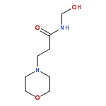 4-MORPHOLINEPROPANAMIDE, N-(HYDROXYMETHYL)-