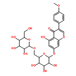 5-hydroxy-3-(4-methoxyphenyl)-7-[3,4,5-trihydroxy-6-[[3,4,5-trihydroxy-6-(hydroxymethyl)oxan-2-yl]oxymethyl]oxan-2-yl]oxychromen-4-one