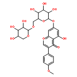 5-hydroxy-3-(4-methoxyphenyl)-7-[3,4,5-trihydroxy-6-[(3,4,5-trihydroxyoxan-2-yl)oxymethyl]oxan-2-yl]oxychromen-4-one