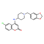 2H-1-Benzopyran-2-one,4-[[1-(1,3-benzodioxol-5-ylmethyl)-4-piperidinyl]amino]-6-chloro-