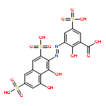 Benzoic acid,3-[(1,8-dihydroxy-3,6-disulfo-2-naphthalenyl)azo]-2-hydroxy-5-sulfo-