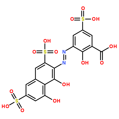 Benzoic acid,3-[(1,8-dihydroxy-3,6-disulfo-2-naphthalenyl)azo]-2-hydroxy-5-sulfo-