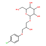 b-D-Glucopyranoside,3-(4-chlorophenoxy)-2-hydroxypropyl