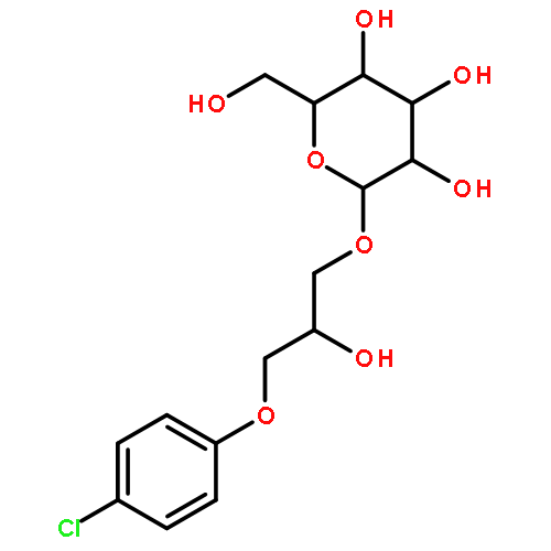 b-D-Glucopyranoside,3-(4-chlorophenoxy)-2-hydroxypropyl