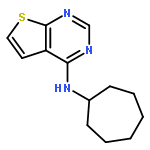 Thieno[2,3-d]pyrimidin-4-amine, N-cycloheptyl-