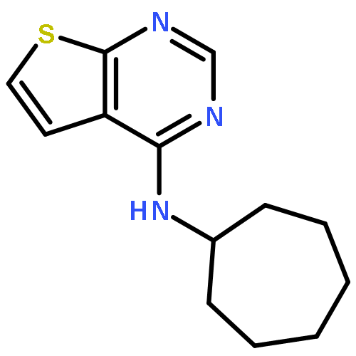 Thieno[2,3-d]pyrimidin-4-amine, N-cycloheptyl-