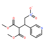 Propanedioic acid, [2-nitro-1-(3-pyridinyl)ethyl]-, dimethyl ester