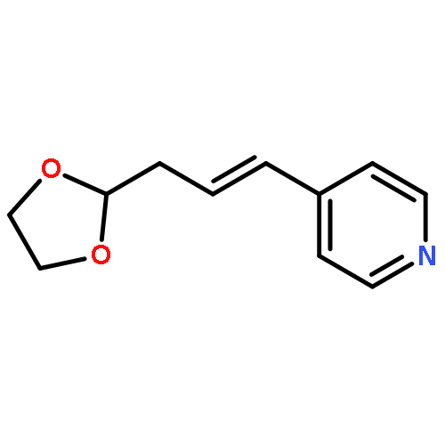 PYRIDINE, 4-[3-(1,3-DIOXOLAN-2-YL)-1-PROPENYL]-