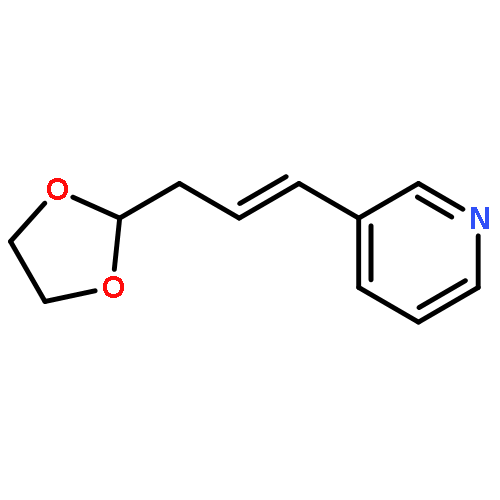 Pyridine, 3-[3-(1,3-dioxolan-2-yl)-1-propenyl]-