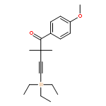 3-Butyn-1-one, 1-(4-methoxyphenyl)-2,2-dimethyl-4-(triethylsilyl)-