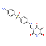 1-[({4-[(4-aminophenyl)sulfonyl]phenyl}amino)methyl]pyrimidine-2,4,5,6(1H,3H)-tetrone