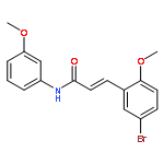 (2E)-3-(5-bromo-2-methoxyphenyl)-N-(3-methoxyphenyl)prop-2-enamide