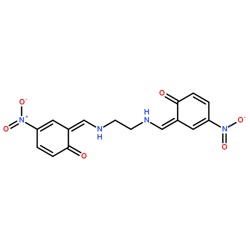 4-nitro-6-{[(2-{[(Z)-(3-nitro-6-oxocyclohexa-2,4-dien-1-ylidene)methyl]amino}ethyl)amino]methylidene}cyclohexa-2,4-dien-1-one