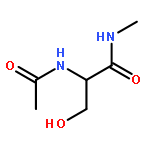 Propanamide, 2-(acetylamino)-3-hydroxy-N-methyl-, (S)-