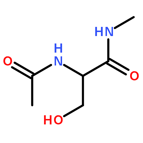 Propanamide, 2-(acetylamino)-3-hydroxy-N-methyl-, (S)-