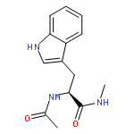 1H-Indole-3-propanamide,a-(acetylamino)-N-methyl-, (aS)-