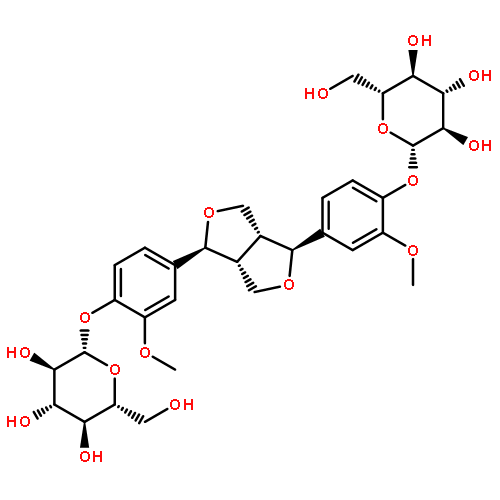 (2S,3R,4S,5S,6R)-2-[4-[(3S,3aR,6S,6aR)-6-[3-methoxy-4-[(2S,3R,4S,5S,6R)-3,4,5-trihydroxy-6-(hydroxymethyl)oxan-2-yl]oxyphenyl]-1,3,3a,4,6,6a-hexahydrofuro[3,4-c]furan-3-yl]-2-methoxyphenoxy]-6-(hydroxymethyl)oxane-3,4,5-triol