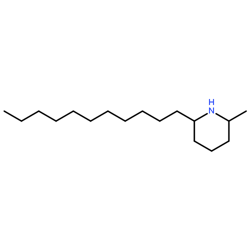 Piperidine, 2-methyl-6-undecyl-, cis-