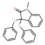 2H-Indol-2-one, 1,3-dihydro-1-methyl-3,3-bis(phenylthio)-