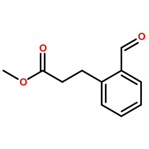 Benzenepropanoic acid, 2-formyl-, methyl ester