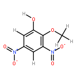 2-Me ether, Ac-3, 5-Dinitro-1, 2-benzenediol, 9CI