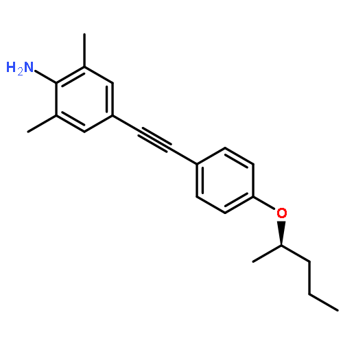 Benzenamine, 2,6-dimethyl-4-[[4-[(1R)-1-methylbutoxy]phenyl]ethynyl]-