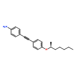 Benzenamine, 4-[[4-[[(1S)-1-methylhexyl]oxy]phenyl]ethynyl]-