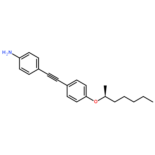 Benzenamine, 4-[[4-[[(1S)-1-methylhexyl]oxy]phenyl]ethynyl]-