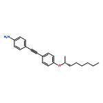 BENZENAMINE, 4-[[4-[[(1R)-1-METHYLHEPTYL]OXY]PHENYL]ETHYNYL]-