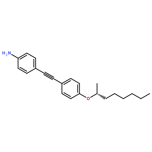 BENZENAMINE, 4-[[4-[[(1R)-1-METHYLHEPTYL]OXY]PHENYL]ETHYNYL]-