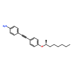 Benzenamine, 4-[[4-[[(1S)-1-methylheptyl]oxy]phenyl]ethynyl]-