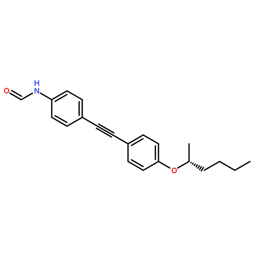 Formamide, N-[4-[[4-[[(1R)-1-methylpentyl]oxy]phenyl]ethynyl]phenyl]-