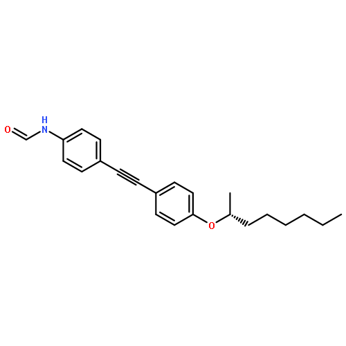 Formamide, N-[4-[[4-[[(1R)-1-methylheptyl]oxy]phenyl]ethynyl]phenyl]-