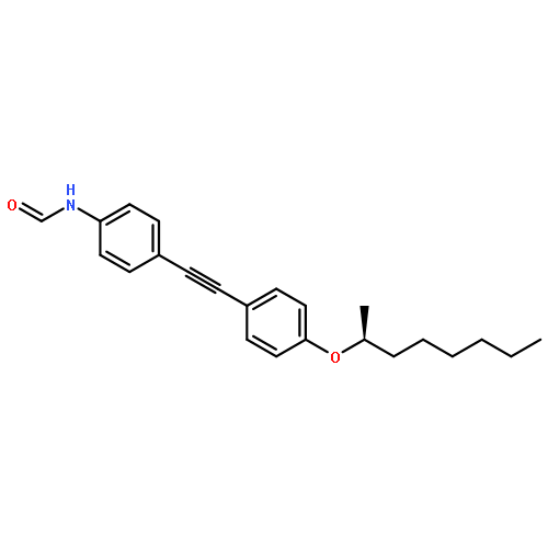 FORMAMIDE, N-[4-[[4-[[(1S)-1-METHYLHEPTYL]OXY]PHENYL]ETHYNYL]PHENYL]-