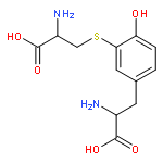 L-Tyrosine, 3-[(2-amino-2-carboxyethyl)thio]-, (R)-