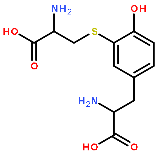 L-Tyrosine, 3-[(2-amino-2-carboxyethyl)thio]-, (R)-