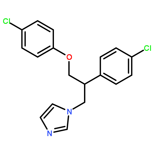 1-[3-(4-chlorophenoxy)-2-(4-chlorophenyl)propyl]-1H-imidazole