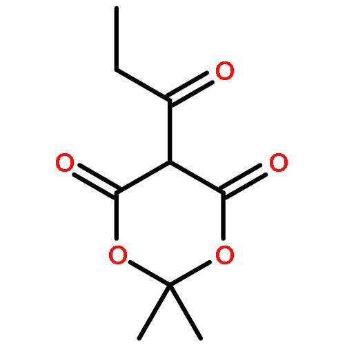 1,3-Dioxane-4,6-dione, 2,2-dimethyl-5-(1-oxopropyl)-