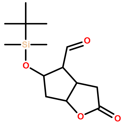 2H-Cyclopenta[b]furan-4-carboxaldehyde,5-[[(1,1-dimethylethyl)dimethylsilyl]oxy]hexahydro-2-oxo-, [3aR-(3aa,4a,5b,6aa)]- (9CI)