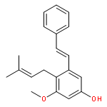 Phenol,3-methoxy-4-(3-methyl-2-buten-1-yl)-5-[(1E)-2-phenylethenyl]-