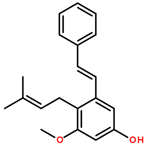 Phenol,3-methoxy-4-(3-methyl-2-buten-1-yl)-5-[(1E)-2-phenylethenyl]-