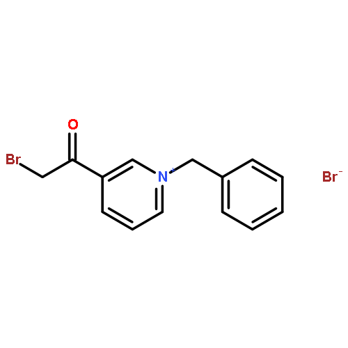 Pyridinium, 3-(bromoacetyl)-1-(phenylmethyl)-, bromide