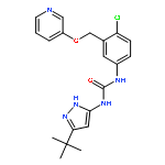 Urea,N-[4-chloro-3-[(3-pyridinyloxy)methyl]phenyl]-N'-[5-(1,1-dimethylethyl)-1H-pyrazol-3-yl]-